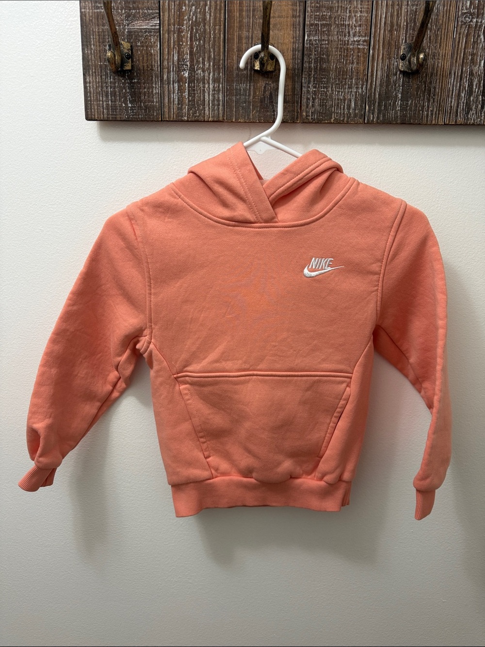 Nike Kids Coral-Orange Pullover Hoodie